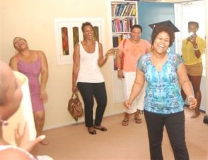 Doing the Grad Walk! :)