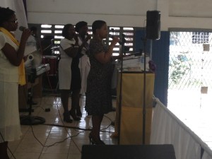 Us singing at the end